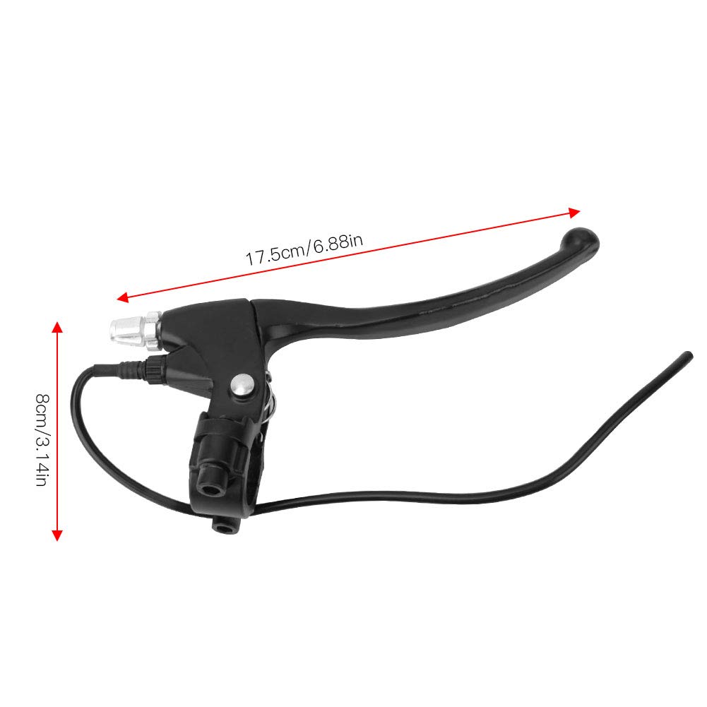 Qqmora Leva del Freno per Bicicletta elettrica, Manubrio del Freno Aspetto Elegante per sostituire Gli Accessori Design ergonomico per Biciclette elettriche per Ciclisti(Nero)