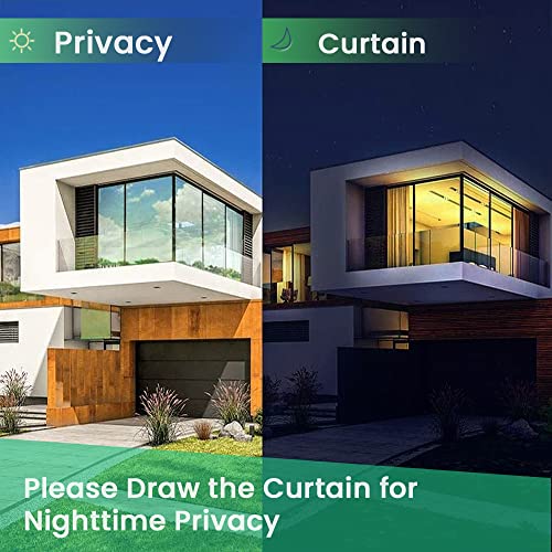 Sun Blocking Window Film Heat Reflective One Way Mirror Film Anti Heat Indoor Window Tint Privacy Film See Out not in Window Cling 17.5 x 78.7 Inches, Silver