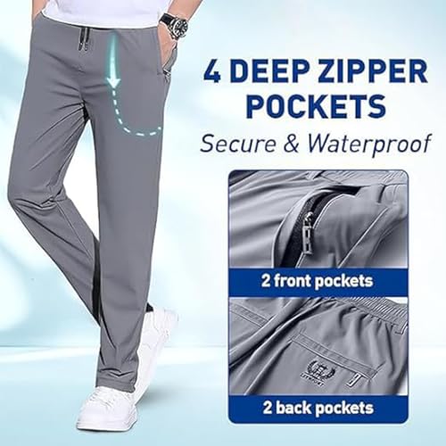 Giltpeak Dandyflex Mens Pants, Easeflexor Unisex Ultra Stretch Quick Drying Pants 5