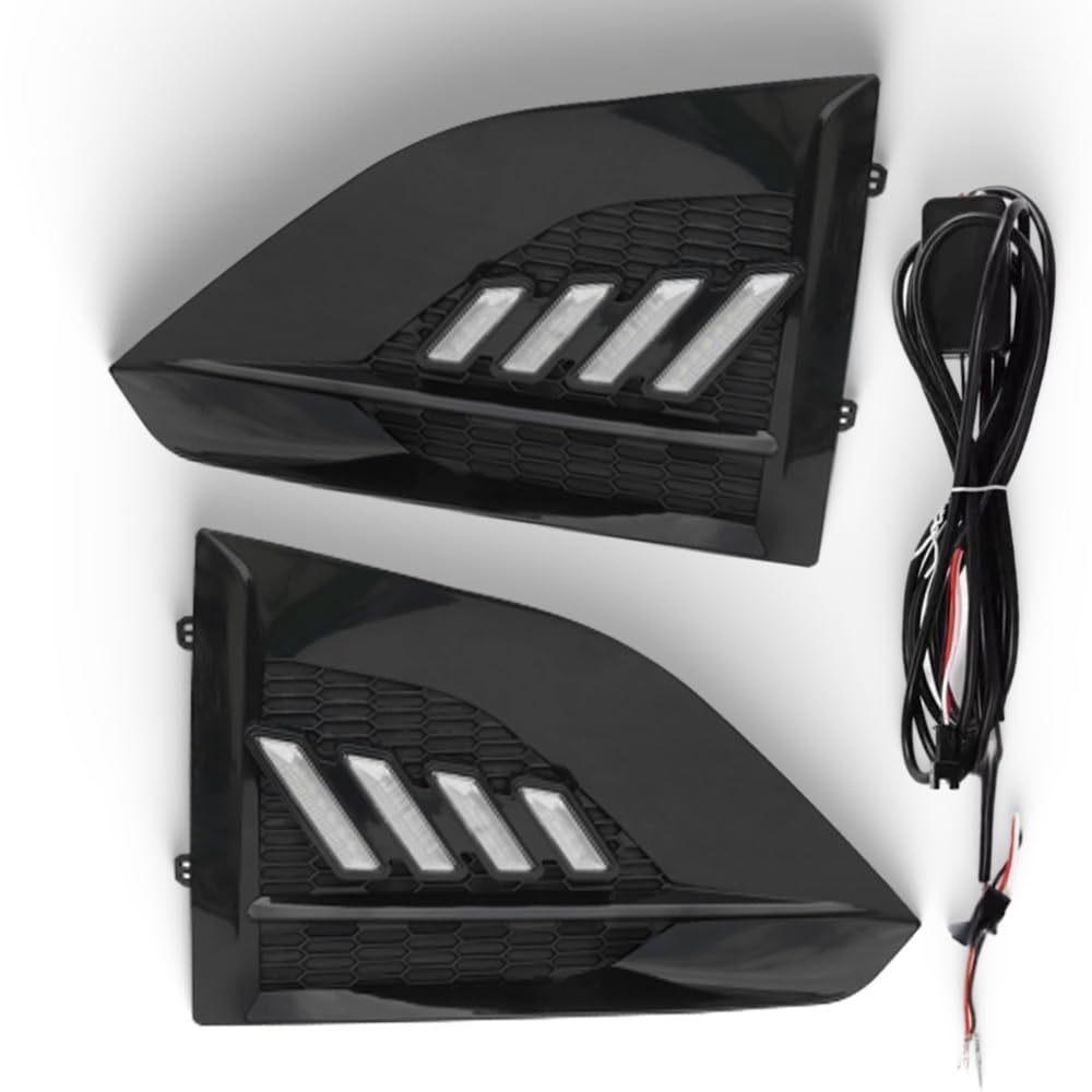 Riloer Luces diurnas LED DRL, luces antiniebla, intermitentes, lámpara tricolor delantera izquierda y derecha, compatible con Nissan Altima 2023-2025