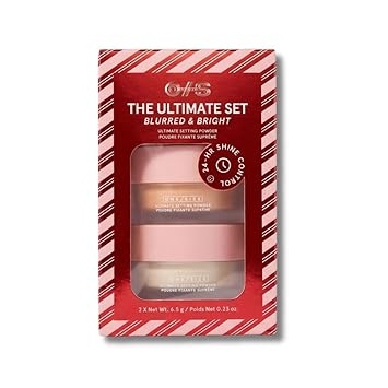 ONE/SIZE The Ultimate Set Blurred & Bright Setting Powder Duo Translucent & Ultra Pink 2 x 6.5 g / 0.23 oz Mini Loose Powders for 24-Hour Shine Control and Smooth Finish