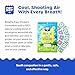 NATPAT Breathe Easy Stickers - Stuffy Patch for Kids and Adults - All-Natural Cold and Allergy Relief for Congestion, Chemical and Drug Free - BuzzPatch Natural Patch (24 Pack)
