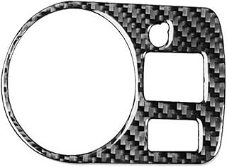 Almohadillas para Asientos de Coche para A3 S3 8P 2006 2007 Interruptor De Faro Cubierta De Cuadro De Mandos Embellecedor Accesorios De Decoración Interior De Coche Pegatina (Color : Negro, Talla :