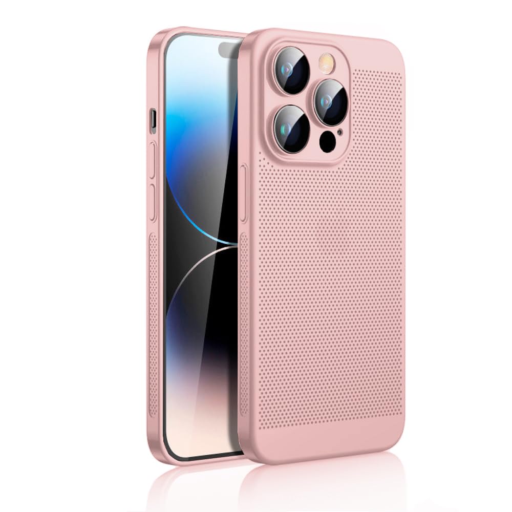 Dl3 Mobilak Case For iPhone 11 Pro 5.8-Inch Heat Dissipation Case with Built-in Camera Lens Protector Slim Fit Breathable Cooling Anti-Fingerprint Hard PC Back Shockproof Cover