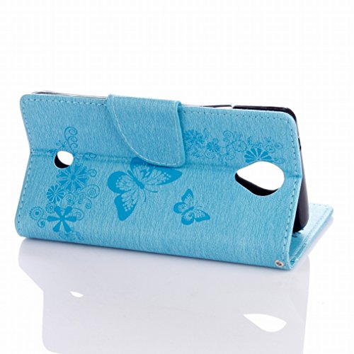 LEMORRY per Wiko U Feel Custodia Pelle Cuoio Flip