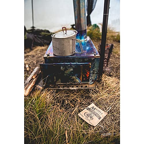 【Seek Outside】チタン 薪ストーブ 薪ストーブ ポータブルチタンストーブ Lサイズ Portable