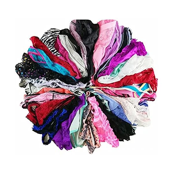 jooniyaa Women Variety of Underwear Pack T-Back Thong G-String Panties（20pcs,M）