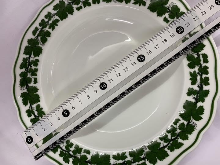 マイセン プレート グリーンヴァイン 葡萄の葉 5枚 Meissen 未使用