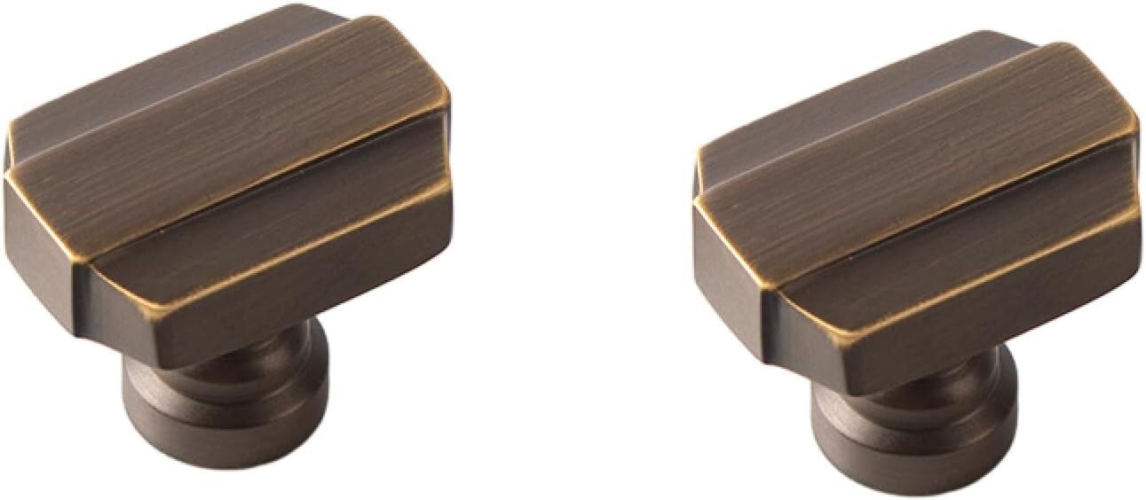 MNGHAYYR Solid Brass Cabinet knobs and Handles Handle 2Pack Full Copper Solid Brass Multicolor 96/128mm Hole(Brown Length 35mm)