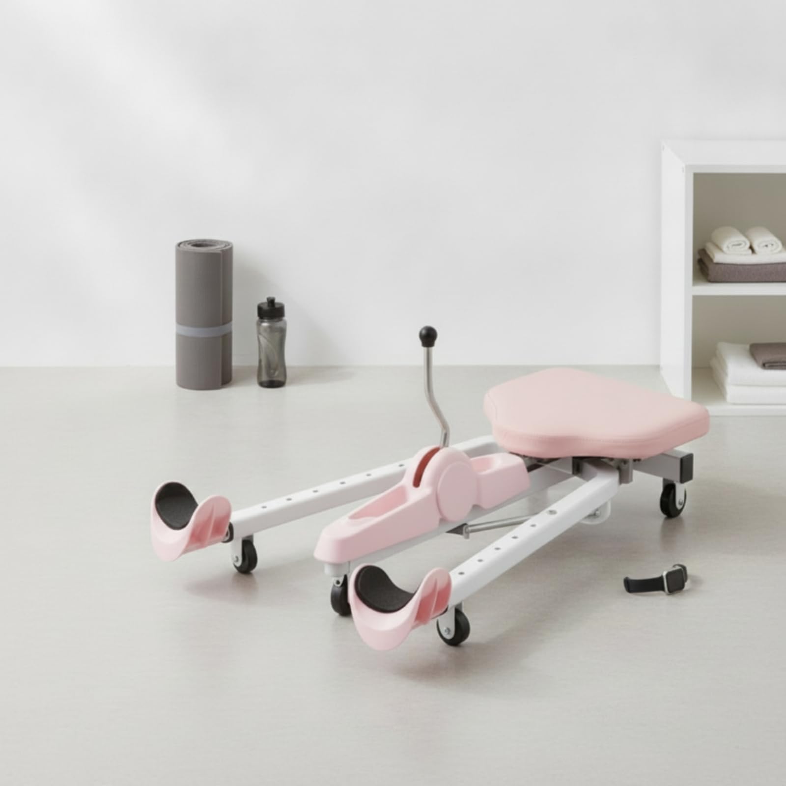 Entrenador de Estiramiento de Piernas Aparato de Estiramiento Máquina de Apertura de Caderas Banco de Splits con Asiento Acolchado y Respaldo para