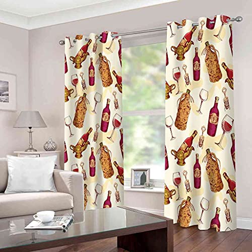 Rideaux Occultants d'enfant Impression Créative 3D Polyester Luxe
