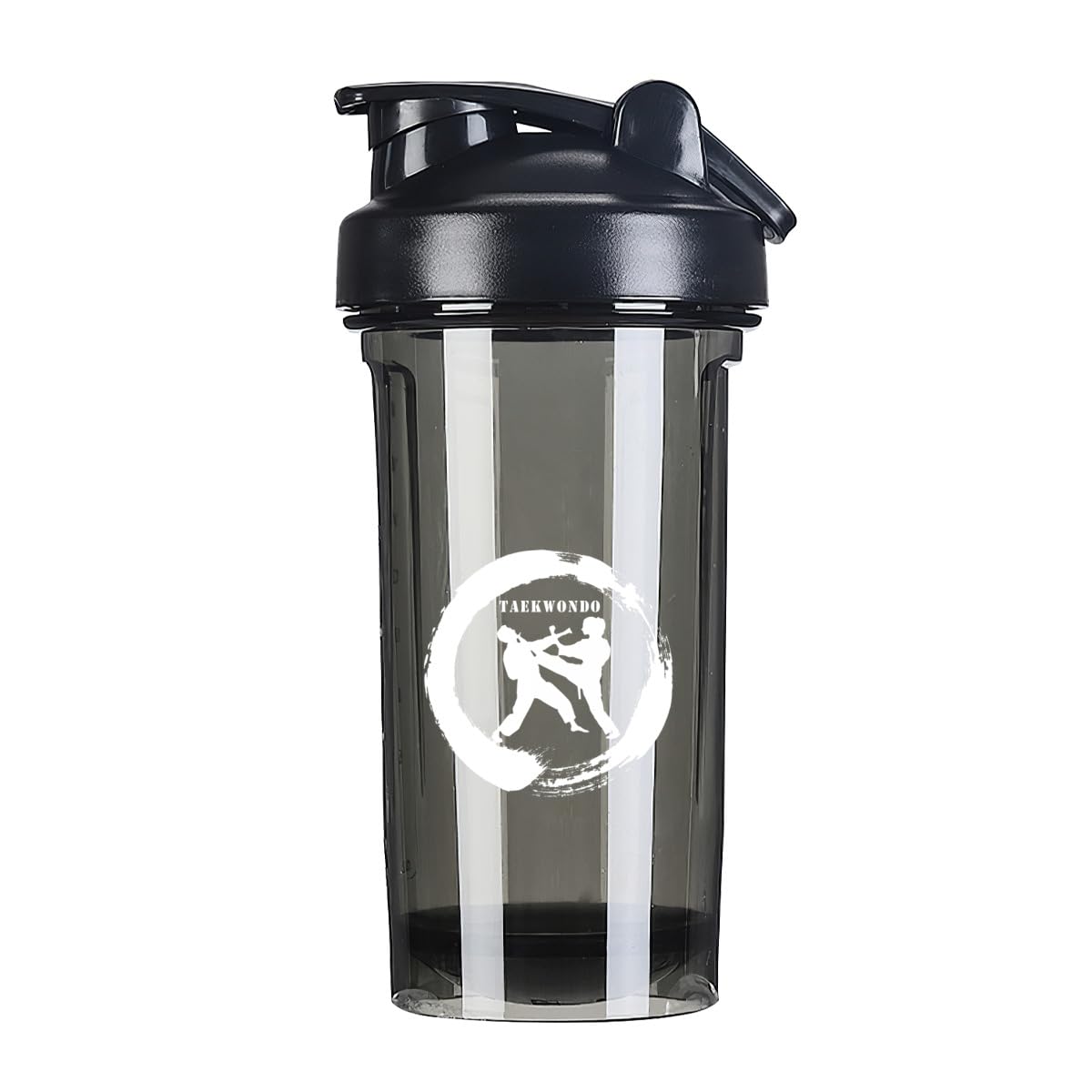 Karate 1 18 Ounce Shaker Bottle Drink Mixer Leak-proof Pre Workout Protein Shakes Meal Replacement Shakes Bottles 500ML/18 Oz Black&-1