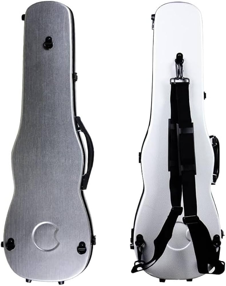 1/4・1/2対応　カーボンファイバー製バイオリンケース バイオリンケース 1/4 1/2 汎用性カーボンファイバー製