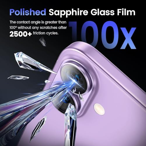 Image of Camera Lens Protector Tempered Glass for iPhone 17 - Alloy Metal Cover with Tempered Glass - Scratch Resistant, Easy Installation
