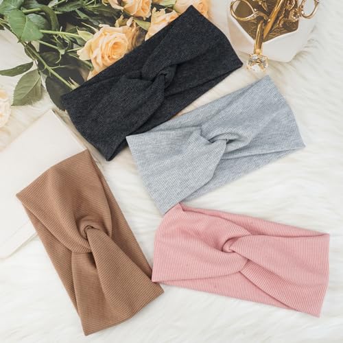 Stirnband Elastisch für -4 Stück EinheitsgrößE für Damen und...