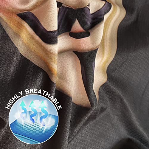 Obacle Balaclava Face Mask Men Women Ski Hunting Cycling (Men Black Beard Smile) #TOP2