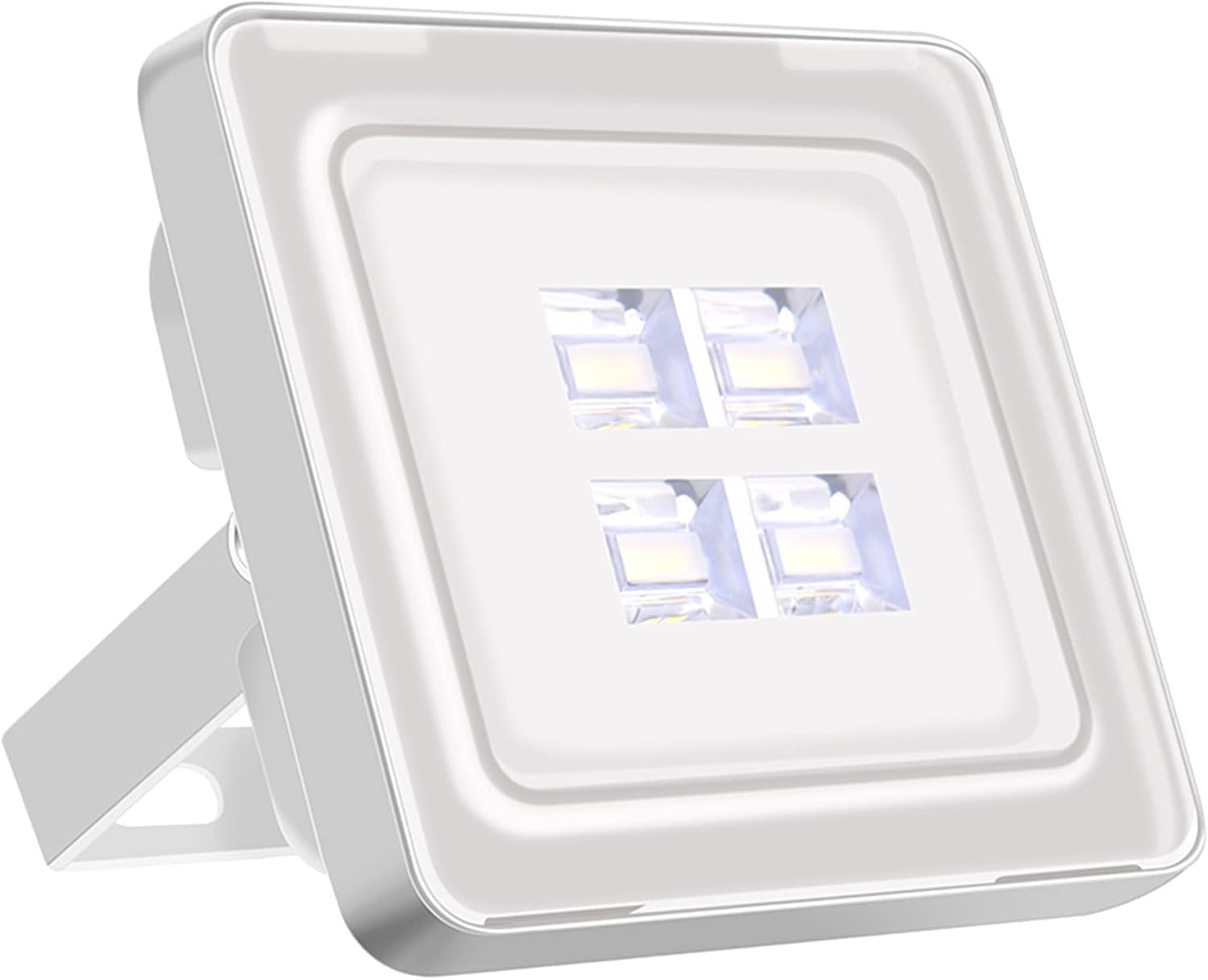 Weyimvto 1Pcs 10W Solar Lights, Ip65 Ac 220-240V Full Power Outdoor Garden Lighting Spotlight(,Cold White)