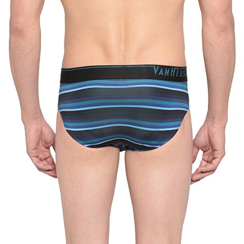 Image of Van Heusen Men Regular Fit 4 Way Stretch Body Defining Fit Allover Print Briefs - Available in Pack of 1 & 2