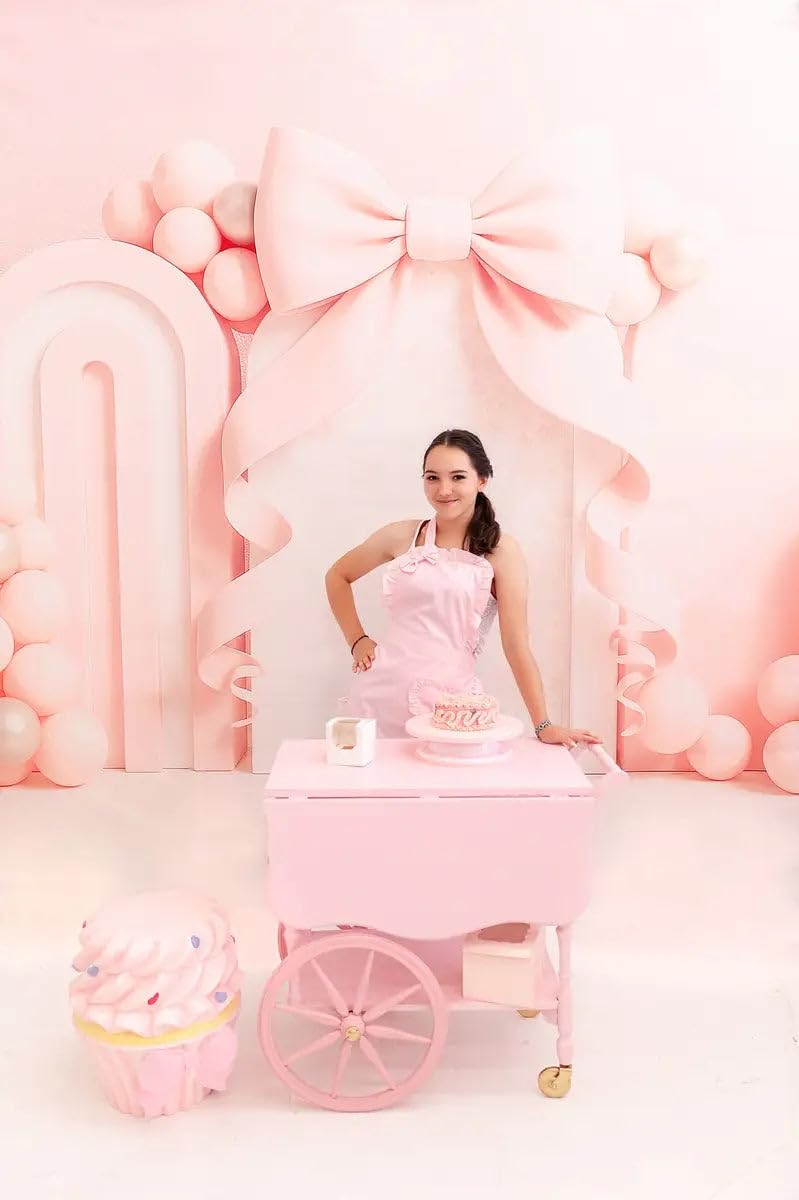 Kate Fotohintergrund für den 1. Geburtstag, für Kinder, Rosa, Mädchen, Neugeborene, Luftballons, Dekorationen, 2,1 x 1,5 m