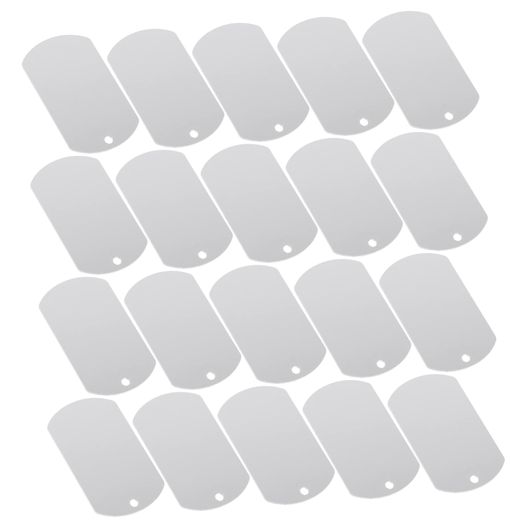 Toddmomy 100piezas Etiquetas De Identificación De Aluminio Para Mascotas Grabables Adecuadas Para Perros Gatos y Pequeñas Mascotas Personalizables