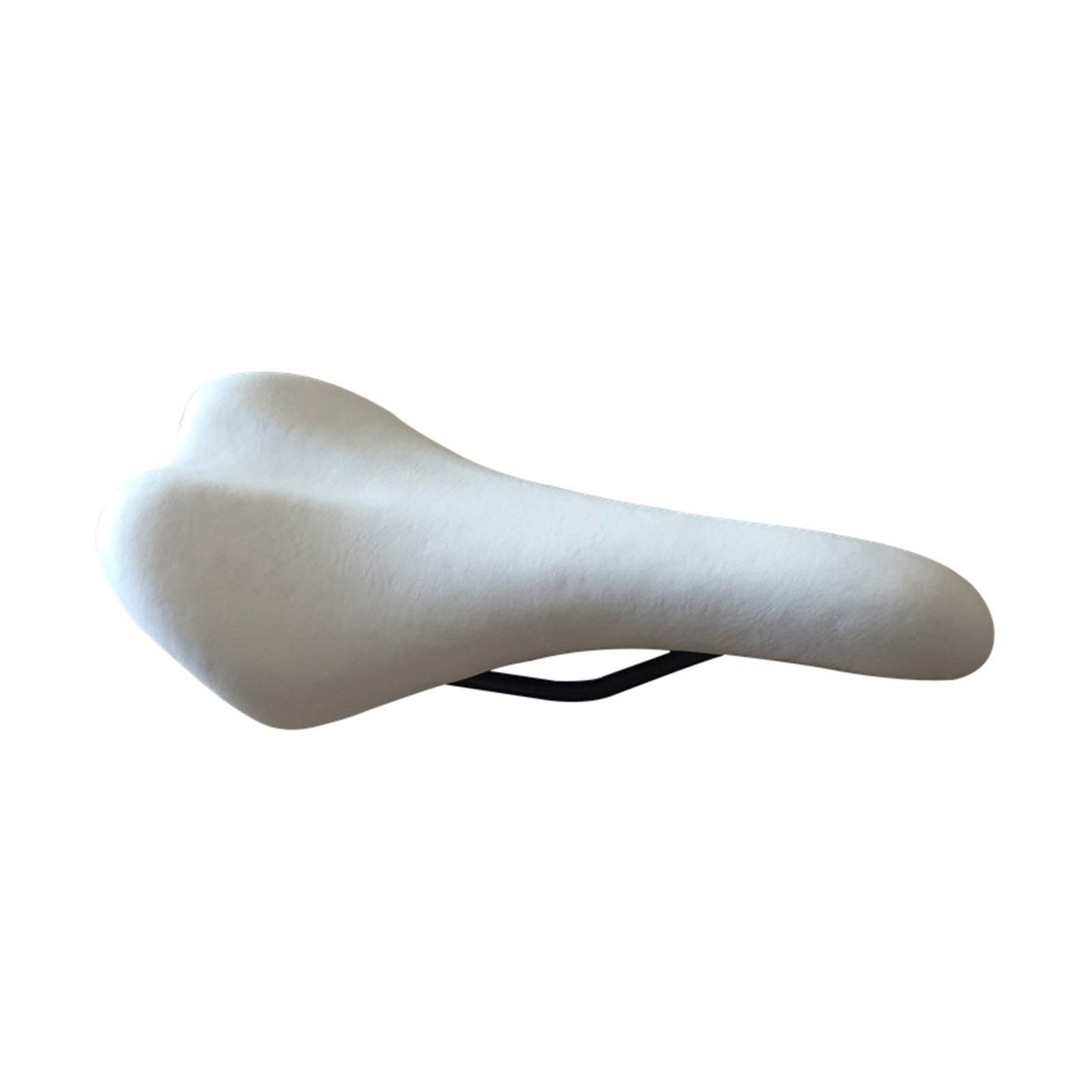 SQATDS Fixed Gear BMX Mountain Road Cycling MTB Bike Bicycle Saddles Soft PU Seat Cushion Accessories Bicycle seat (Color : White)