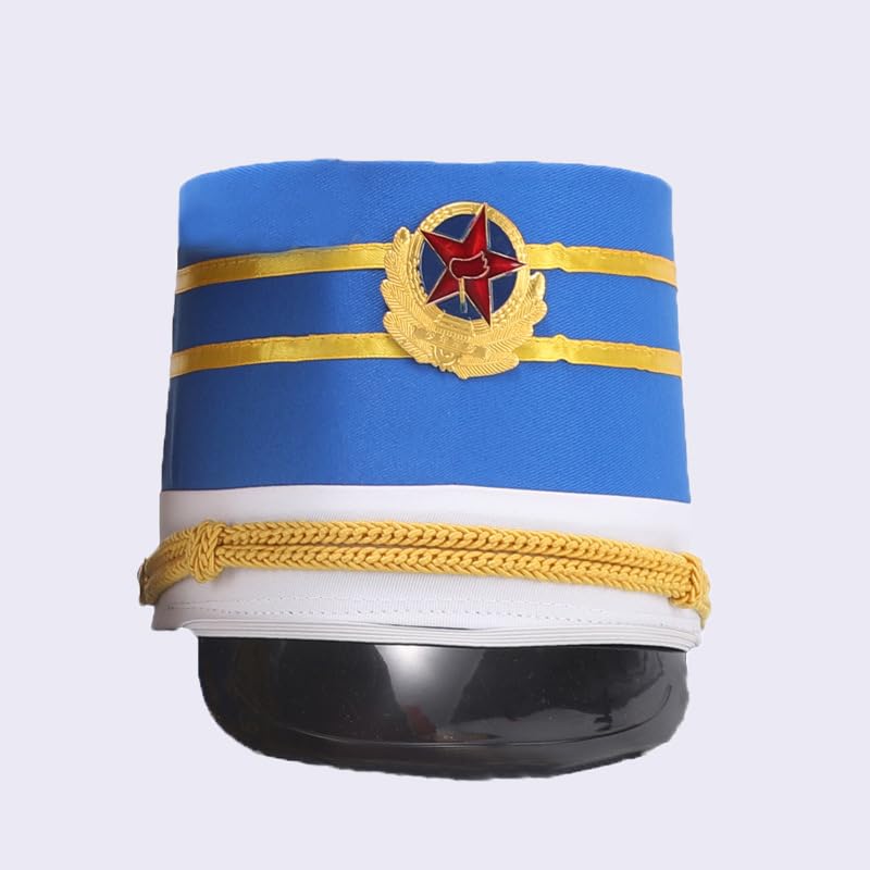 Halloween Marches Band Hat Drum Majors Hat for Kids Knight Felt Wide Brim Hat Halloween Party Hat3