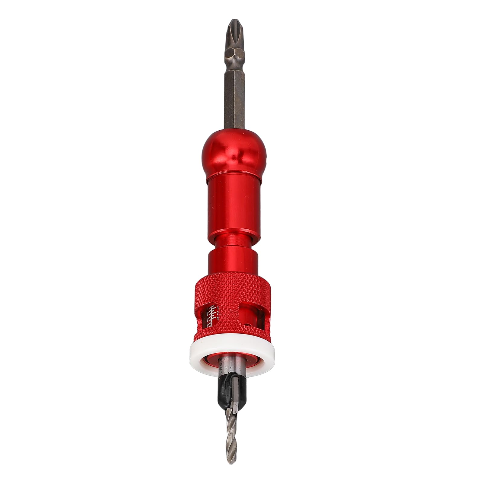 Senkbohrer-Set für Holz mit einstellbarem Tiefenanschlag, 82‑Grad‑Hartmetall‑Schraubenloch‑Vorbohrer‑Set, 5‑teiliges HSS‑M2‑Kegelbohrer‑Set für elektrische Hand‑ und