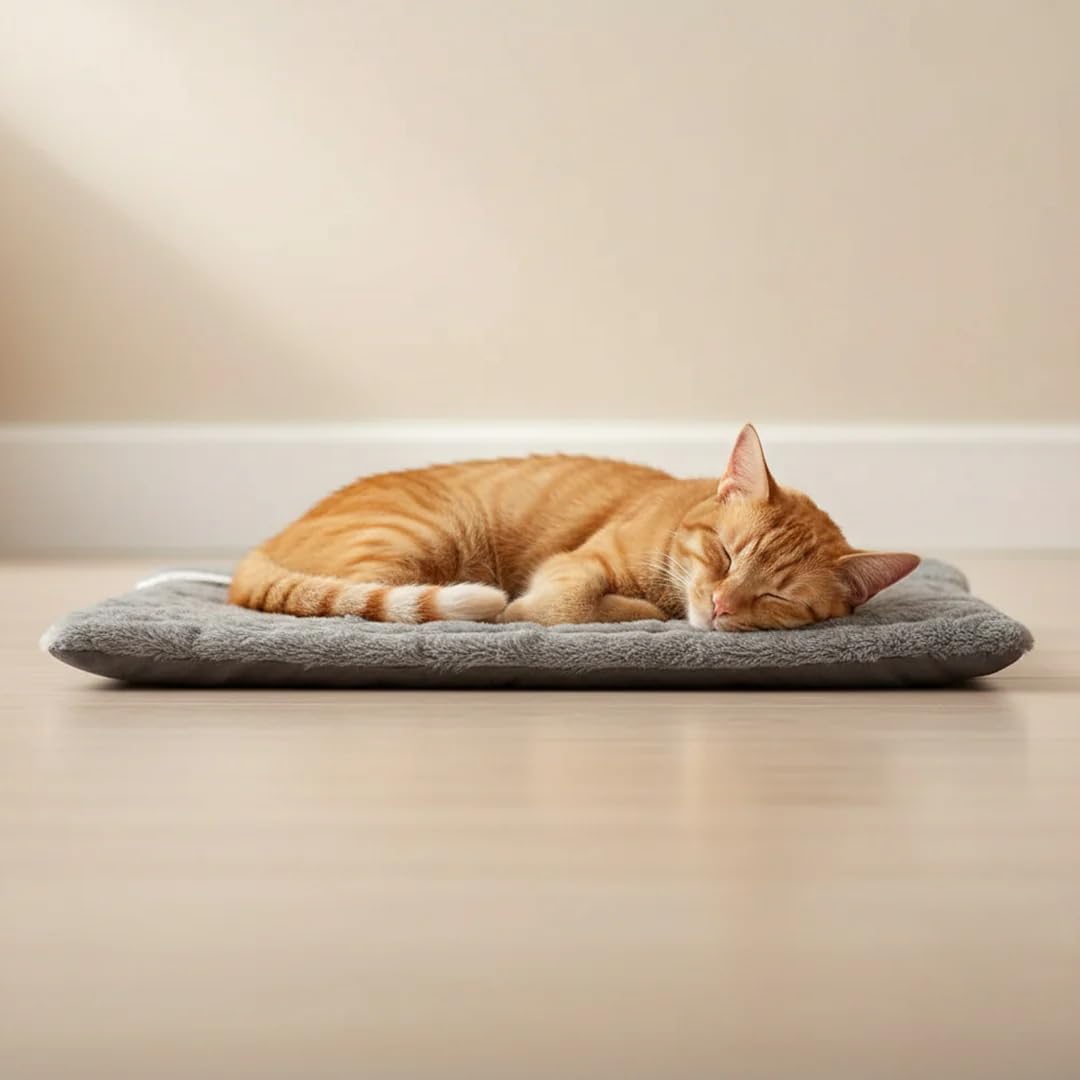 Fellvio Selbstheizende Katzenmatte waschbare Katzenmatte und Hundedecke mit Rutschfester Unterseite für Katzen - und Hundebett