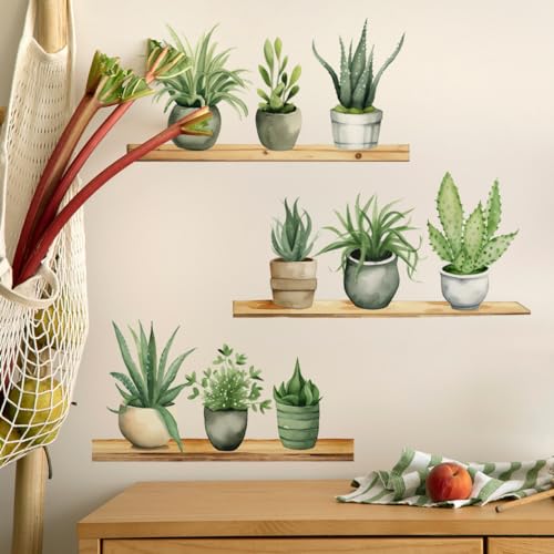 Vinilos Decorativos Plant Green Planting Pot 3 piezas miniatura 2