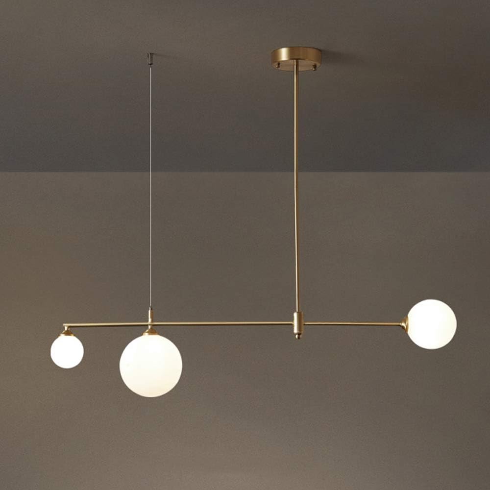 NBKNADUM Vintage Modern All Copper LED Pendant Light