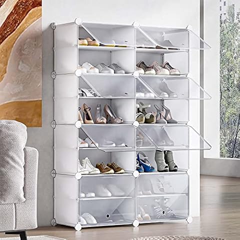 UNZIPE 8 Cube 16-Tier Shoe Rack Cover