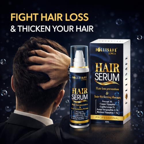 Image of Longa Hair Serum with Procapil 3% & Capilia Longa 2%, Professional Scalp Care for Hair Fall Control & Thicker Look, 60ml