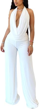 Party Outfits for Women Sexy 2 Piece Stretchy Halter Neck Backless Sexy Two Piece Sets for Women Party Wear 2026