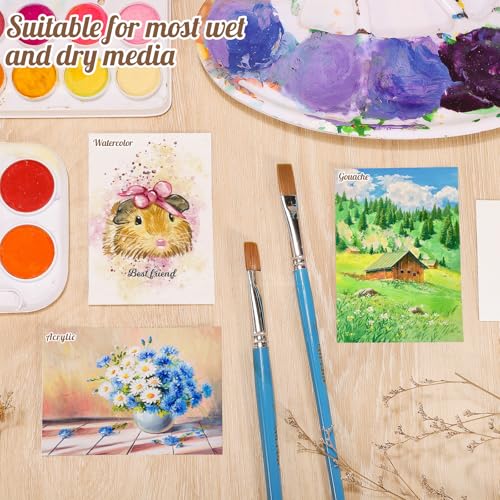 Image of 120 Sheets Watercolor Paper Bulk, 140 lb /300 GSM Cold Press Paper White Water Color Paper for Kids Child Students Adults Artists Drawing Valentine Gift Cards(2.5 x 3.5 inch)