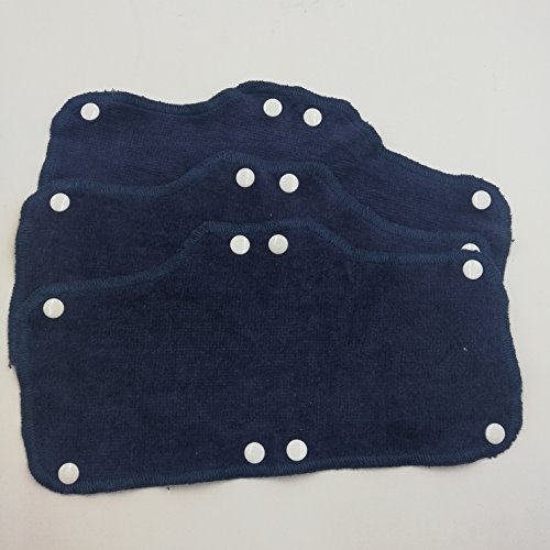 Navy Blue Hard Hat Sweatband Headband Forehead Sweating Pad Terry Cotton Washable Hard Hat Liner Snap On(3 Pcs) #TOP2