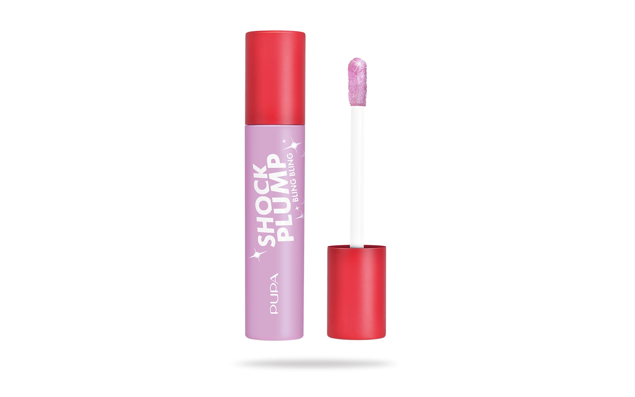 Pupa Shock Plump Bling Bling Gloss Labbra Volumizzante - Stimola il Collagene, Azione Termo Crio, Labbra subito Rimpolpate, Effetto Scintillante - In 4 Varianti Colore (011 Fancy Diamond)