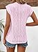 SHEWIN Cute Tops for Women Spring Fashion 2025 Trendy Casual Crewneck Cap Sleeve Tank Tops for Women Summer Tops Pink Large