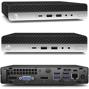 HP 800g 18cm Silent Mini-PC Business Office Multimedia Computer mit 3 Jahren Garantie! - Intel Core i7 7700T, 8 Threads, 3.8 GHz - 16 GB DDR4-512 GB - WLAN - BT - USB3 - Windows 11 Prof. #8133