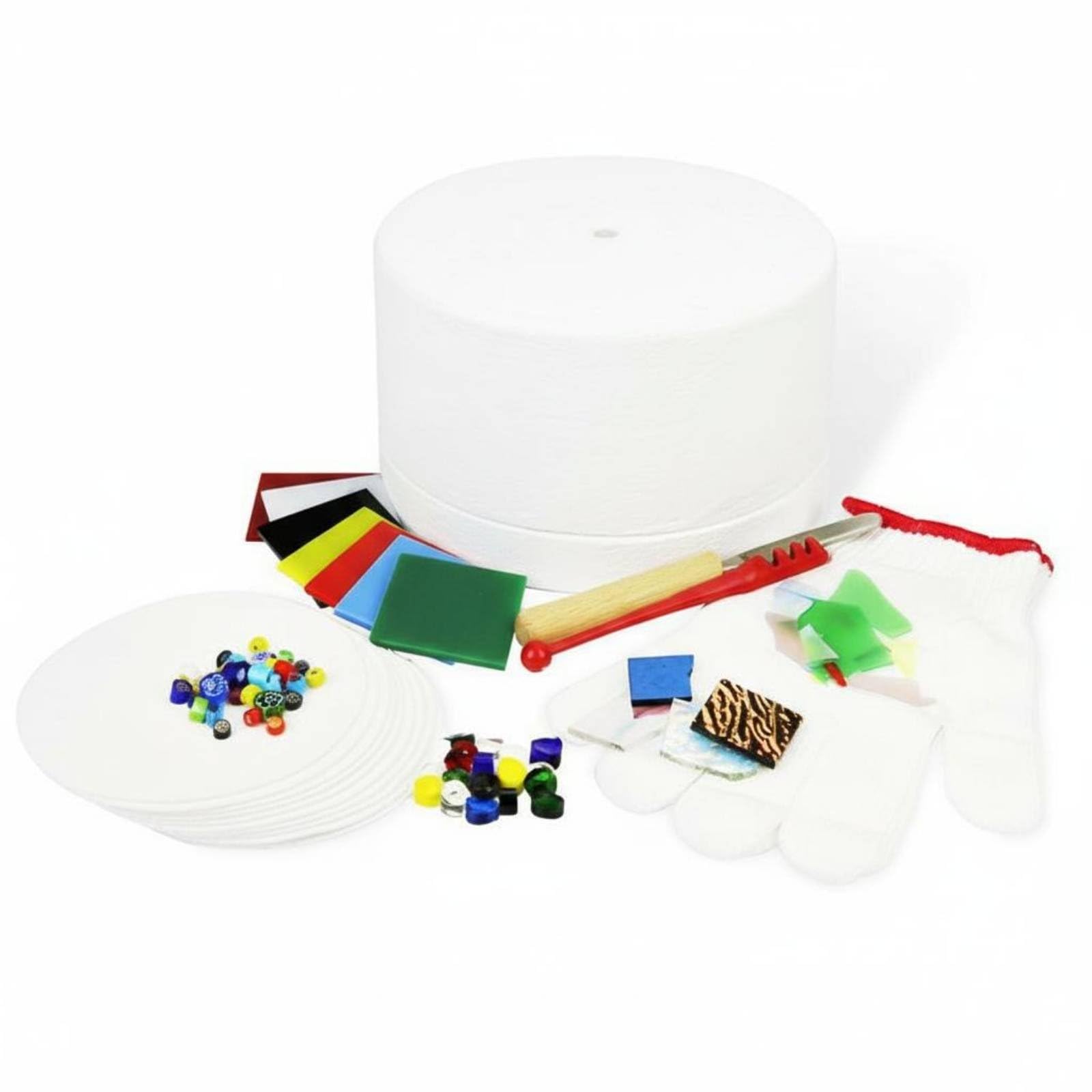 LeeQinersw Forno per Gioielli Kit Fusione Vetro Accessori Creazione Pendenti Materiale Fibra Ceramica Praticità Funzione Adatto per Creatori Artisti Artigiani Casa