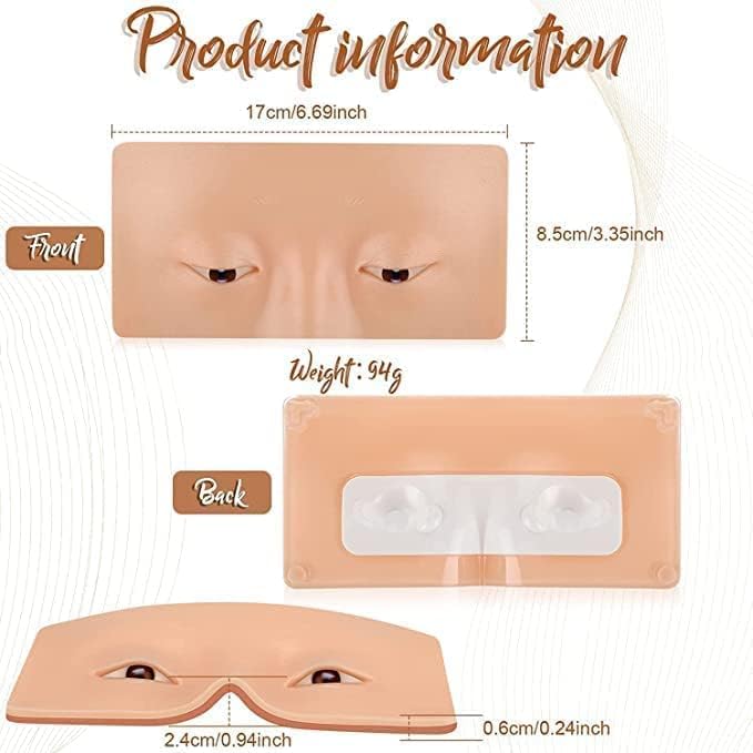 ELITEWAVE Makeup Practice Face Board, face dummy for Skin Board,for Makeup Practice Mask Skin Face Eye Makeup Practice for Beginner Makeup Artist The Perfect Makeup (SKIN) - Image 3