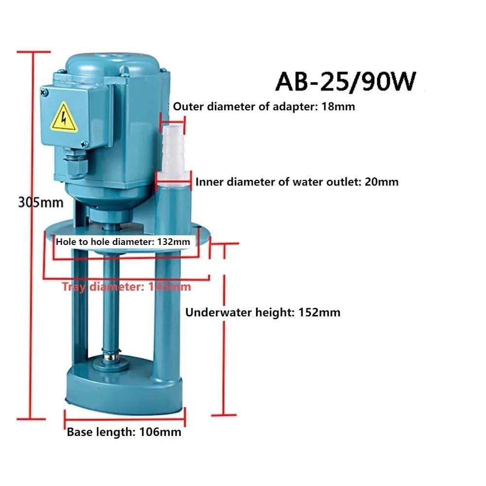 Pompa chłodząca do obrabiarek, 220 V, 380 V, 90 W, 25 l/min, elektryczna pompa (220 V)