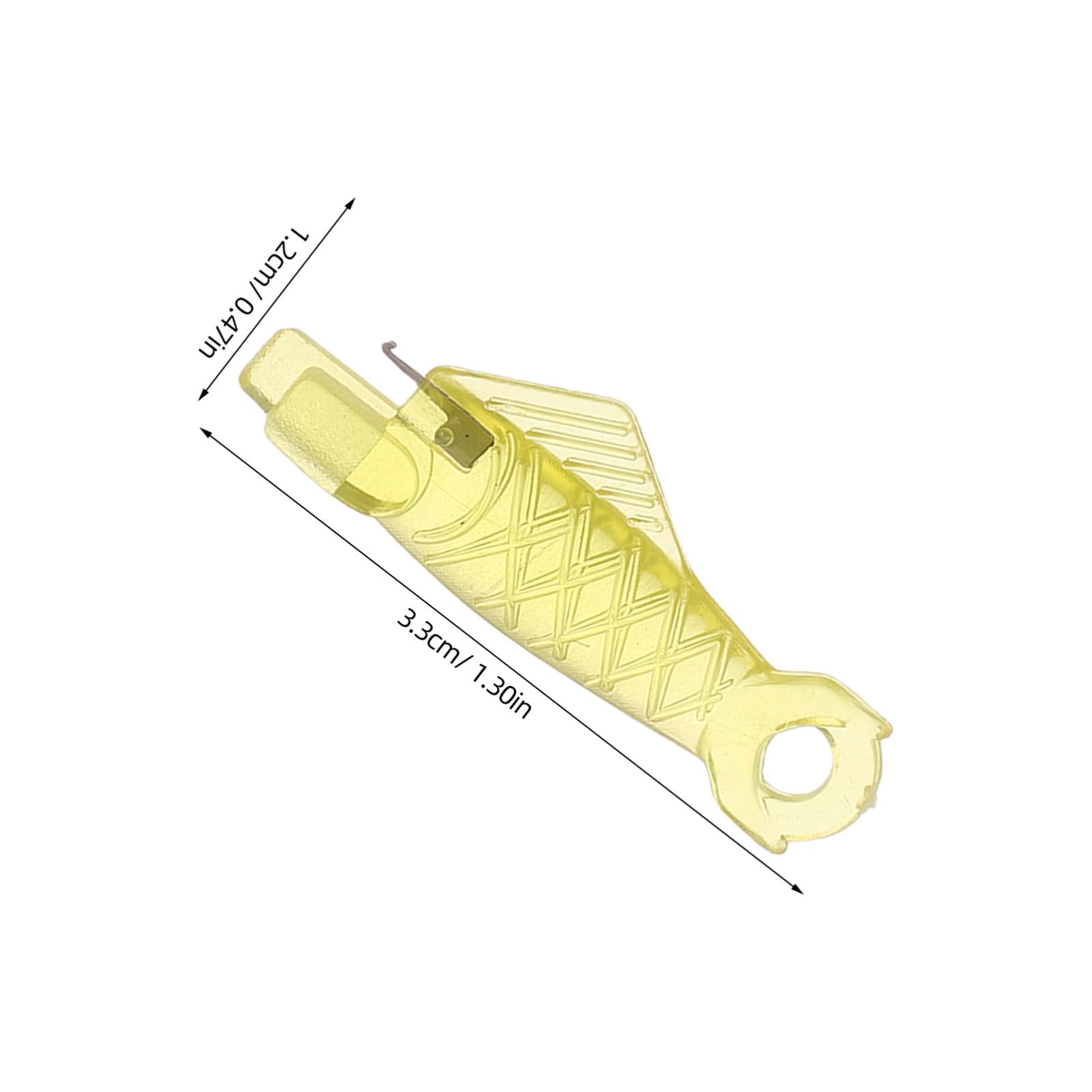 HOODANCOS 40Pcs Fish Mouth Needle Threader Tool for Easy Sewing Small Eye Needle Threader for Embroidery Crafts Quick and User Friendly for Cross Stitches and Sewing Projects