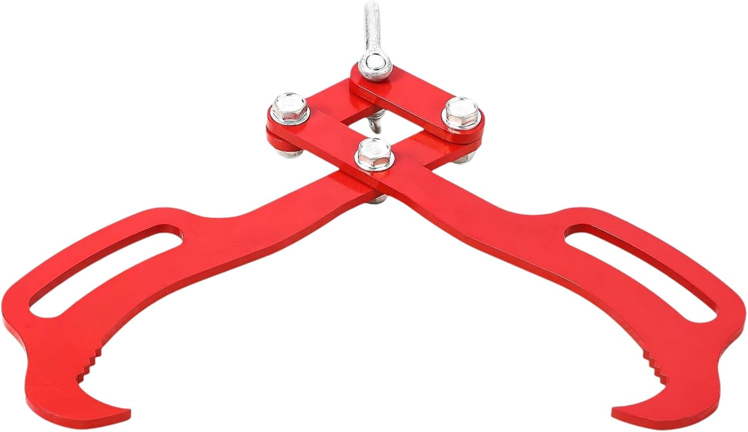 GAOMON Log Tongs, Logging Tongs for Efficient Log Handling, Heavy-Duty Steel Log Grapple, Eagle Claws Design, Superior Grip and Multi-Model Adaptation, Red (2 Claw 18 Inch)