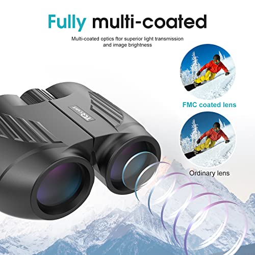 20X25 Binoculars For Adults And Kids, High Power Easy Focus Binoculars With Low Light Vision, Compact Binoculars For Bird Watching And Travel #TOP2