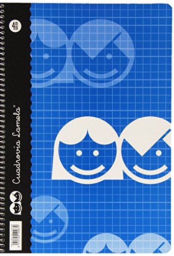 Lamela 07F004 - Cuaderno Básico Tipo Folio, 80 Hojas, 4 mm, Colores Surtidos