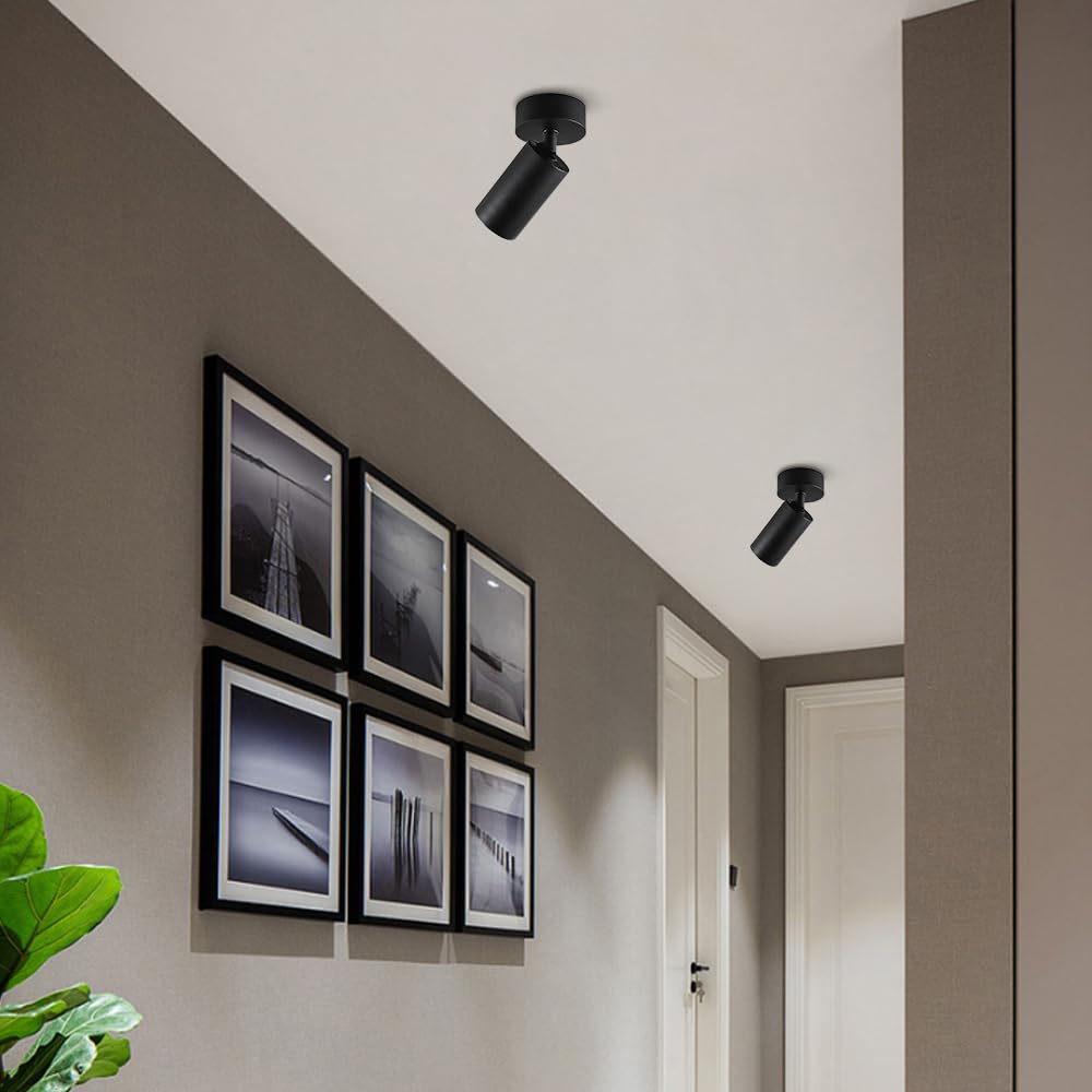 Faretti da incasso, faretti da soffitto, faretti da soffitto a LED, faretti da soffitto orientabili a 360°+90°, faretti direzionali, lampade d'accento, illuminazione for quadri, montaggio a filo moder