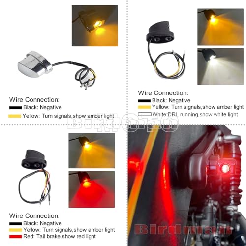 Feux indicateurs débit LED et clignotants moto universels