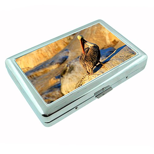 Amazon.com: Pelican Bird S1 Metal Silver Cigarette Case Wallet Id Holder 4