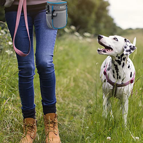 PETCUTE Dog Treat Pouch for Training,Waterproof Dog Walking Bag with Built-In Poop Waste Bags Dispenser - Image 2