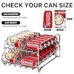 Simple Houseware Dual Row Front Loading Can Dispenser, Chrome - Image 6